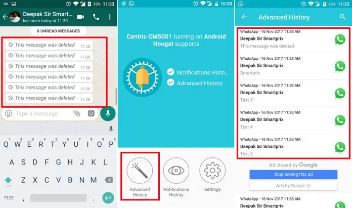 جالب ترین قابلیت های واتساپ که باید بلد باشید!: مشاهده پیام های حذف شده واتساپ
